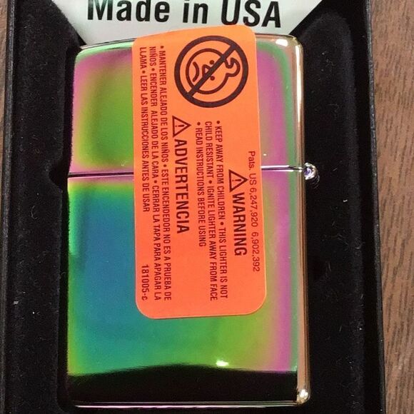 New old stock, multicolor USS New York, zippo lighter, veteran estate sale - Picture 2 of 4